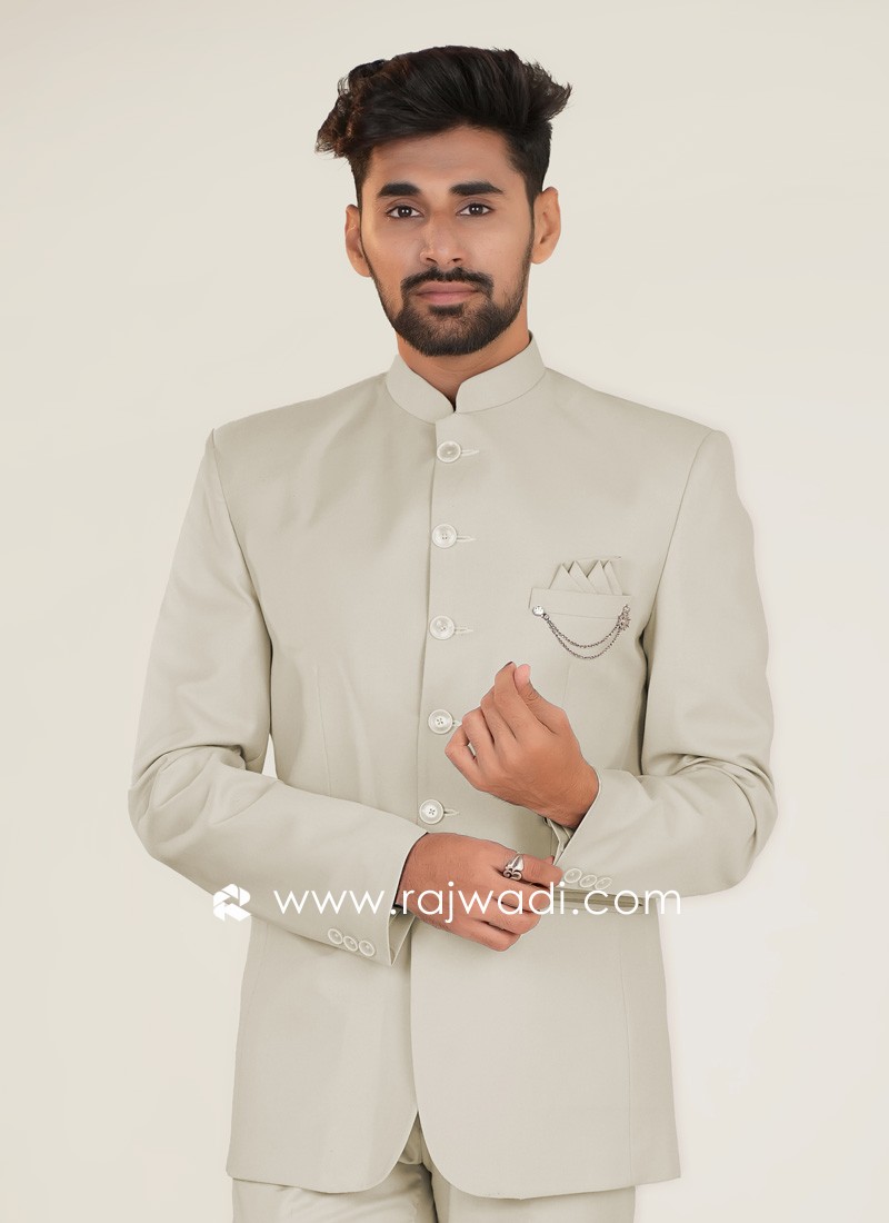 Imported Pista Green Designer Jodhpuri Suit